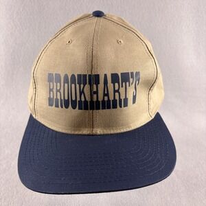 Brookhart's Western Ranch Hat Two-Tone Snapback Tan Navy Blue